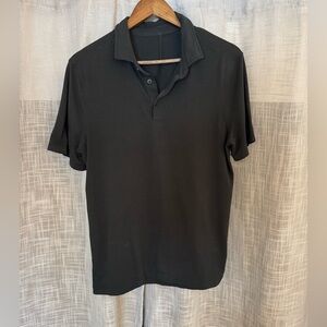 Lululemon Men Evolution Short-Sleeve Polo Shirt Black Size M